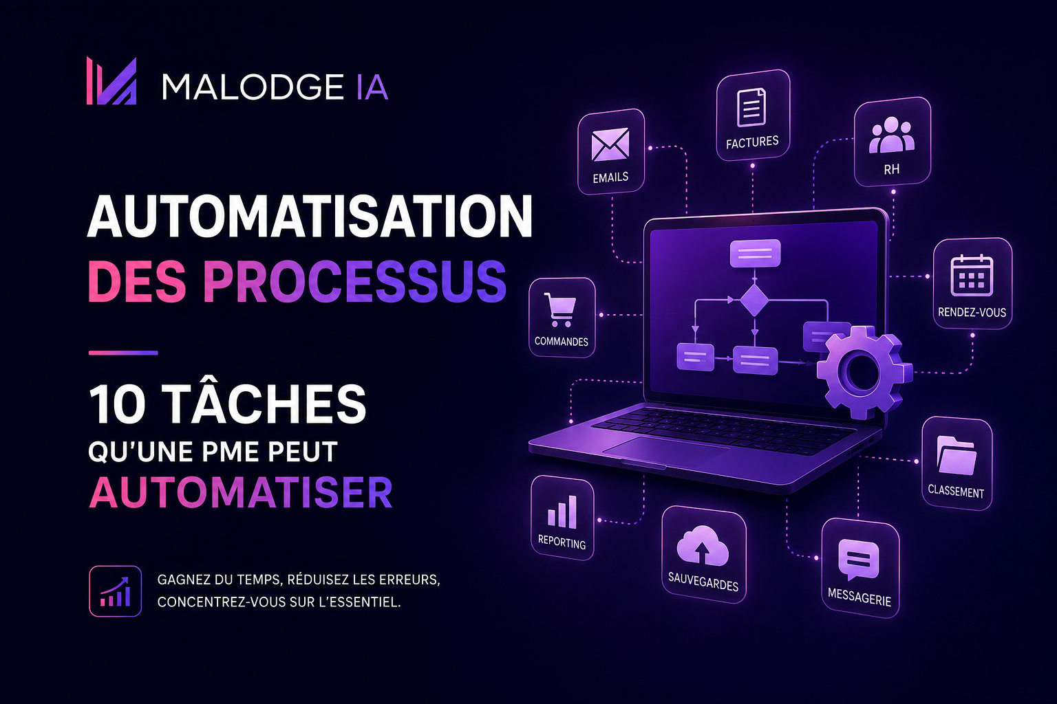 Automatisation des processus : 10 tâches qu’une PME peut automatiser