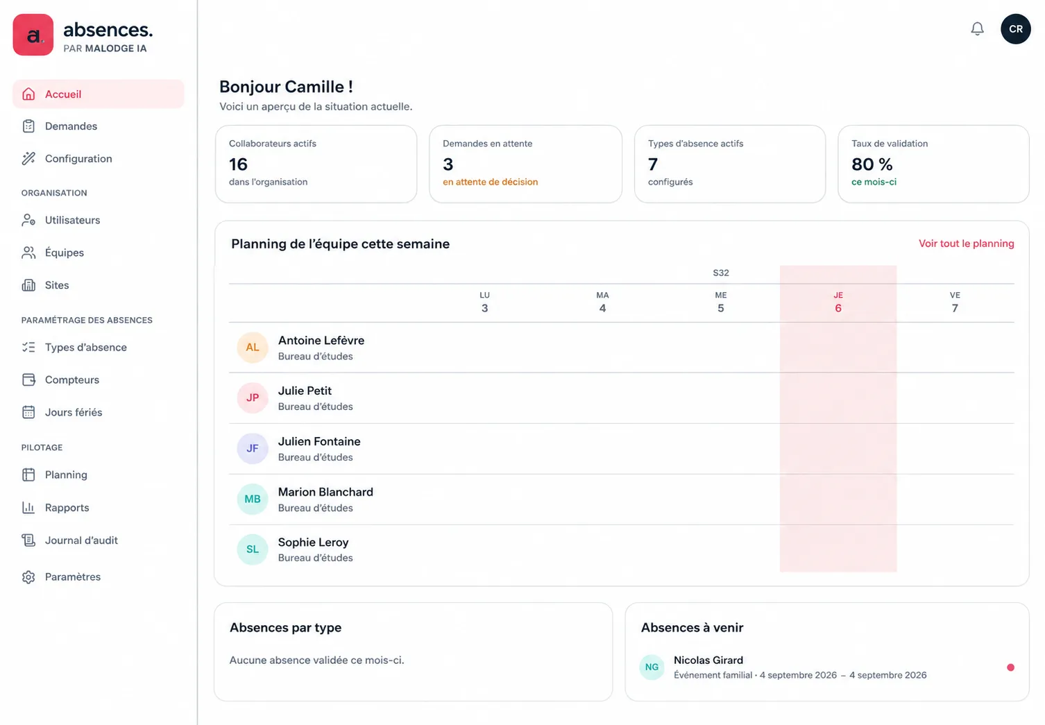 Une application métier pour simplifier la gestion des absences